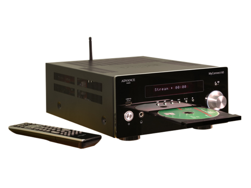Advance Paris Myconnect 60 negro-- Amplificador reproductor CD/FM DAB.